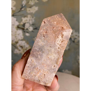 Pink amethyst tower point